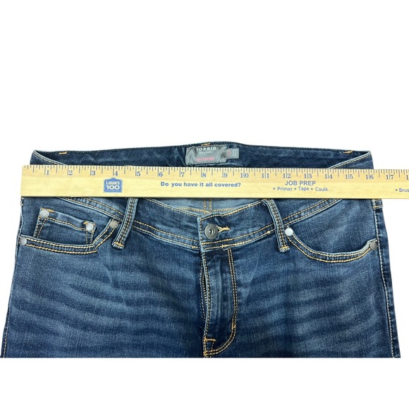TORRID LUXE SLIM BOOTS size‎ 12 regular DARK WASH BOOT CUT JEANS 11661089 - Picture 5 of 8